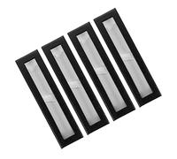 IWOWHERO 4pcs Transparent Cardboard Pen Storage Box Visible Pencil Organizer with Adjustable Dividers for Wrapping and Desk Organization
