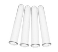 IWOWHERO 4pcs Transparent Plastic Floral Water Tubes for Flower Arrangements Stem Propagation Vials with Clear Root Visibility for Home Office Desktop Decoration