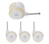 IWOWHERO 4pcs Walker Wheels Replacement Solid PU Quiet Casters for Strollers and Trolleys Fit Wear-Resistant Silent Rollers for Learning Walkers and Furniture Cart Accessories