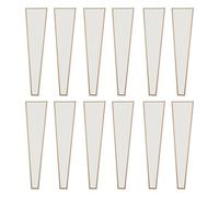 IWOWHERO 50 Pcs White Single Rose Bouquet Wrap Bags Flower Sleeve Packaging for Floral Bouquets Wrapping in Birthday and Special Occasion