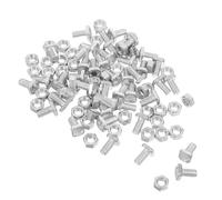 IWOWHERO 50 Sets Greenhouse Nut Bolt Assortment Set for Small Greenhouse Construction Garden Panel Connectors and Frame Joint Hardware Sturdy Building Kit Accessories