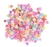 IWOWHERO 5000Pcs Fruit and Flower Slice Nail Art Decorations DIY Nail Slice Accessories with 3D Pattern Clay Material for Multi-Purpose Use in Art and Craft Projects