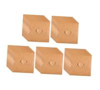 IWOWHERO 50Pcs Kraft Paper CD Dvd Sleeves Envelopes with Heart Button Closure Vintage Storage Cases for Organizing and Protecting Discs at Home Cinema Car