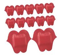 IWOWHERO 50pcs Lip-Shaped Breathable Wound Bandages Small Adhesive Patches for Outdoor Use Flexible PE Material Self-Adhesive Repair Plasters for Skin Protection