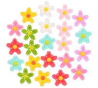 IWOWHERO 50pcs Mini Five-petal Resin Flower Charms, Tiny Solid Daisy Nail Art Embellishments for Jewelry Making, Earrings, DIY Crafts, Mix for Women