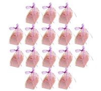 IWOWHERO 50PCS Pink Glitter Hollow Rose Candy Boxes with Ribbon Paper Wedding Favor Boxes for Party Treats DIY Chocolate 3.14x3.14x2.16in