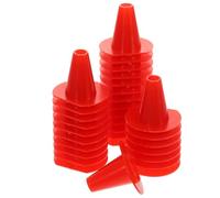 IWOWHERO 50Pcs Red Cone Plastic Bee Box Entrance Gate Beehives Door Vent Beekeeping Tool for Hive Escape and Nest Protection