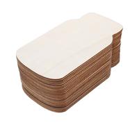 IWOWHERO 50Pcs Unfinished Mason Jar Cutout - Free to Paint Blank Wood Jar Sign Blanks, 5.9x3.5 2mm Thick Paintable Wooden Plaques for Crafts and Painting