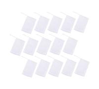 IWOWHERO 50pcs White Foaming Nets for Soap Face and Body Washing Quick Dry Mesh Soap Bags with Hanging Buckle for Shower and Bath Easy Lathering and Storage
