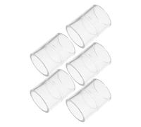 IWOWHERO 5pcs Aquarium Pipe Connector Water Pipe Joint Acrylic Straight Connectors Hard Tube Structure with Chemical Stability Withstand External Pressure for Laboratory Water Systems