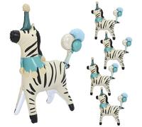 IWOWHERO 5pcs Carnival Circus Balloons: Standing Zebra Inflatable Foil Balloons - Birthday Anniversary Baby Shower Theme Party Background Decorations