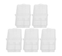 IWOWHERO 5PCS Double-Compartment Rearing Cage Beekeeping Equipment Hive Transport Box for Apiculture and Beekeepers