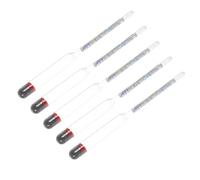 IWOWHERO 5pcs Glass Alcohol Hydrometer Wine Tester Tool for Home Brewing and Distilling Safe Glass Material Use Alcohol Measuring Instrument for Wine Making Kit