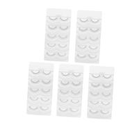 IWOWHERO 5PCS Handmade False Eyelashes Natural Look Eyelash Extension Practice Lashes for Women Comfortable Long Thick Easy to Apply