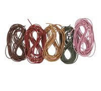IWOWHERO 5pcs High Elastic Hexagonal Cord Jewelry Making Thread for Bracelets Necklaces Hair Ties DIY Crafting Colors Each Stretchy String for Beading and Sewing