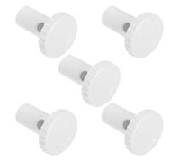 IWOWHERO 5pcs Leakproof Drain Hole Plugs for Refrigerator and Freezer, round Plastic Replacement Drain Stoppers Caps with Universal Compatibility and Easy Installation for Home