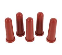 IWOWHERO 5pcs Leakproof Tiny Pet Bottle Nipples for Puppy and Kitten Feeding, Rubber Lamb and Goat Milk Teats, Livestock Nursing Nipples for Small Animal Milk Feeders