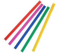 IWOWHERO 5pcs Multifunctional Magnetic Plastic Ruler 29cm High Hardness Measuring Tool for Students and Engineers, Adorable Straight Ruler Suitable for Classroom and School Use