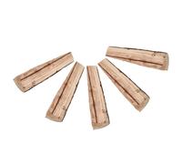 IWOWHERO 5pcs Natural Birch Wood Logs 22cm with Bark, Decorative Firewood for Indoor Fire Pit and Outdoor Garden Display, Wooden Logs for Crafts and Patio Ornament