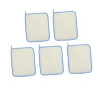 IWOWHERO 5pcs Nylon Exfoliating Bath Cloths Rough Texture Face Washing Towels for Body Scrub and Circulation Stimulation Soap Lathering Shower Towels for Family Use