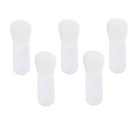 IWOWHERO 5pcs Portable Mini Blush Makeup Brushes Soft Bristles Ergonomic Handle Comfortable Application Cosmetic Tool for Beginners and Makeup Lovers White