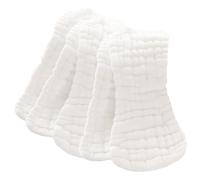 IWOWHERO 5Pcs Pure Cotton Muslin Newborn Nappies for Reusable Diapering Breathable Water-Absorbent Baby Care Bedding and Wheelchair Use