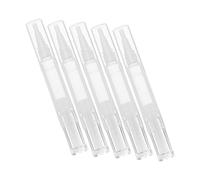 IWOWHERO 5pcs Refillable Twist Cuticle Oil Brush Pens Transparent Nail Brush Applicator for Serum Foundation Lip Gloss Compact Travel-friendly Beauty Tools