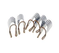 IWOWHERO 5pcs Reusable Aluminum Nail Mold Tips for Gel Nail Extensions Silver Finger Covers with Accurate Guide Lines Professional Manicure Tools for Home and Salon Use