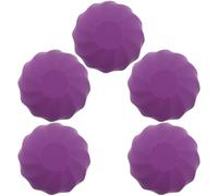 IWOWHERO 5pcs Spherical Lipstick Box Refillable Cosmetic Containers Portable Lip Gloss Tubes for Travel and Daily Use Made of Plastic Material for Lip Gloss Base