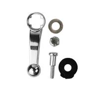 IWOWHERO 5pcs Vintage Silver Plated Clipper Head Adjustment Rods Set ABS Metal Trimmer Accessory for Professional Salon and Barber Tools