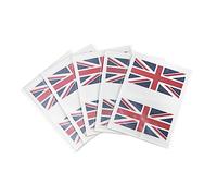 IWOWHERO 5sets British Flag Face Sticker Temporary Sports Match National Flag Decals Patriotic Sticker for Football Fan Party