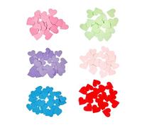 IWOWHERO 6 Packs Valentine’s Day Heart-Shaped Paper Cards, Colorful Origami Heart Decorations with 80g Paper in Pink, Red, Blue, Green, Purple for Party, Classroom and Romantic Event