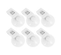 IWOWHERO 6 Pcs Heavy Duty Multi-Purpose Suction Cup Clips with Strong Grip for Car Window Protection Sunshade Fixing Refrigerator Note Holding Ticket Organizing and Memorabilia Display