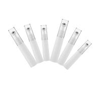 IWOWHERO 6 Pcs Refillable Roller Bottles Set 5ml/10ml/15ml Travel Eye Cream Applicators Vacuum Sealed for Essential Oils White Portable Massage Bottles for Skincare