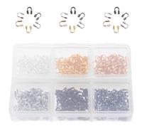 IWOWHERO 600pcs U-Shape Metal Wire Guards for Jewelry Making Quick-Install Thread Protectors for Necklaces and Bracelets Cable Guardians for DIY Crafting Supplies