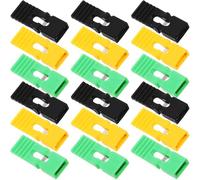 IWOWHERO 60Pcs 2.54MM Standard Header Pin Jumper Caps Kit with Black, Yellow, Green Circuit Shunts for Hard Drive, DVD, Motherboard DIY Accessories and Connection Block