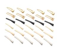 IWOWHERO 60pcs DIY Hairpins Alloy Metal Clips Set for Handmade Crafting, Decorative Bobby Pins in Gold Silver Black, Hair Accessories for Styling and Headdress Making