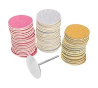 IWOWHERO 60pcs Nail Sanding Paper Discs Assorted Grits with Metal Nail Drill Bit for Foot File Electric and Dead Skin Removal Care for Beginners and Professionals