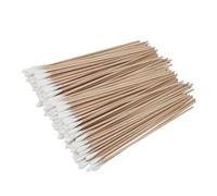IWOWHERO 6packs Pet Cleaning Cotton Swabs Single Wooden Stick Swabs for Safe Ear Cleaning and Grooming Use Cotton Buds for Dogs and Other Pets