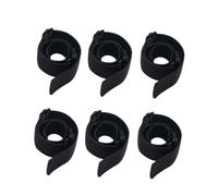 IWOWHERO 6Pcs Adjustable Elastic Knit Bands for Wigs Black Soft Breathable Wig Cap Straps Secure Non-slip Fit for Lace Frontals and Closures Comfortable Headbands