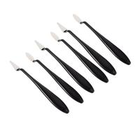 IWOWHERO 6pcs Black Sketch Trimmer Erase Blending Stump with Replaceable Sponge Eraser and Ergonomic Design for Artists and Sketching Lovers Drawing Tools