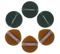 IWOWHERO 6pcs Cosmetic Powder Applicator Set, Soft Hydrophilic Polyurethane Makeup Sponges, Lightweight and Washable Face and Body Cushion Applicators for Wet and Dry Application