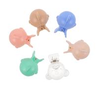 IWOWHERO 6pcs Cute Cartoon Toothbrush Head Covers with Dustproof Caps Secure Fit Travel Portable Protectors for Adults Bathroom and Home Hygiene Accessories