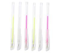 IWOWHERO 6pcs Eyebrow Marking Pens Fine Tip for Precise Brow Mapping with Smudge-resistant Ink Portable Multi-color Positioning Pens for Accurate Makeup and Microblading Practice