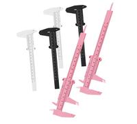 IWOWHERO 6Pcs Eyebrow Measuring Rulers High-strength Calipers for Accurate Brow Mapping and Dimension Measurement Convenient Tools for Beginners and Professionals