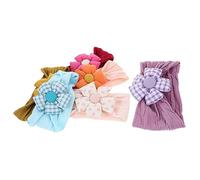 IWOWHERO 6pcs Girl Flower Headbands Boy Girl Hair Accessories for Newborns and Toddlers for Festivals and Daily Wear Comfortable and Lightweight Design