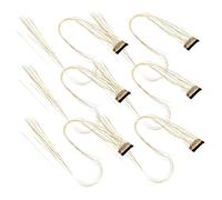 IWOWHERO 6pcs Glitter Hair Tinsel Extensions Kit Shimmering Clip-in Hair Strands for Various Hairstyles and Easy to Use for Parties and Special Occasions
