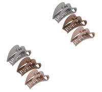 IWOWHERO 6pcs Heart-shaped Hair Claw Clips Medium Non-slip Jaw Clips for Long Hair Durable Matte Finish for Daily Use Special Occasions Lightweight Comfortable for Women and Girls