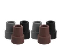 IWOWHERO 6pcs Heavy Duty Rubber Crutch Tips for Canes and Walking Sticks with 19mm Diameter Hole, Anti-Slip and Noise Reduction Feet Caps for Indoor and Outdoor Use
