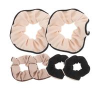 IWOWHERO 6pcs Korean Style Fabric Hair Scrunchies Elastic Thick Bands for Women and Girls for Thick and Fine Hair Stylish Accessories for Various Hairstyles